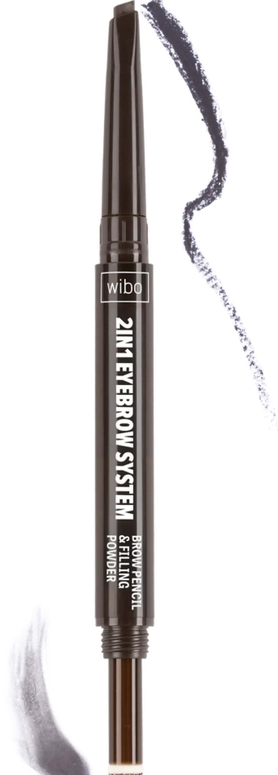 Wibo 2 in 1 Eyebrow System 2, kredka do brwi, 0,2 g