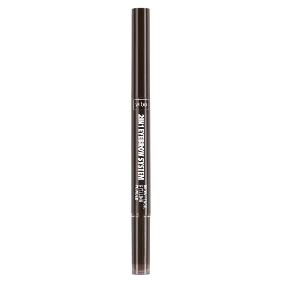 Wibo 2 in 1 Eyebrow System 2, kredka do brwi, 0,2 g