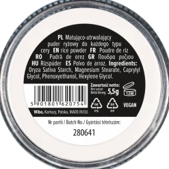 Wibo, puder matująco-utrwalający, Rice, 5,5 g