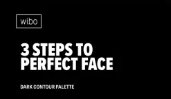 Wibo 3 Steps to Perfect Face, paleta do konturowania, dark, 10 g