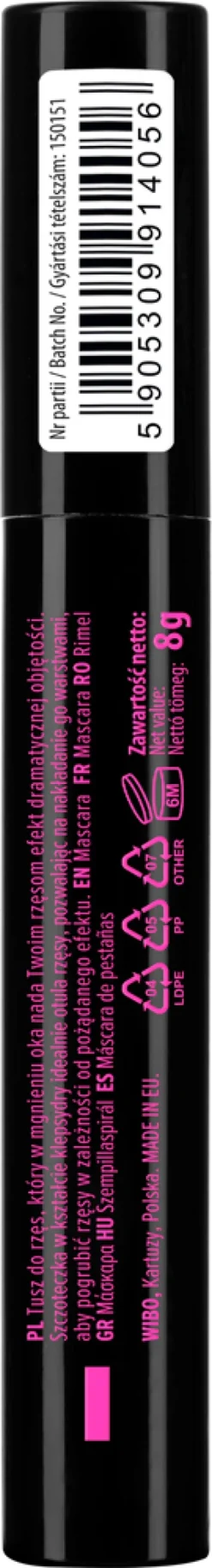 Wibo, tusz do rzęs, Sexproof, 8 g