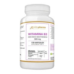 Witamina B3 Amid Kwasu Nikotynowego 500 mg, kapsułki, 120 szt.