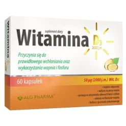 Witamina D3 2000 j.m.,kaps.miękkie, 60 szt