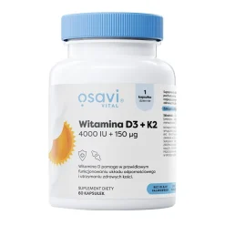 Witamina D3 + K2 4000 IU + 150 mcg, kapsułki, 60 szt.