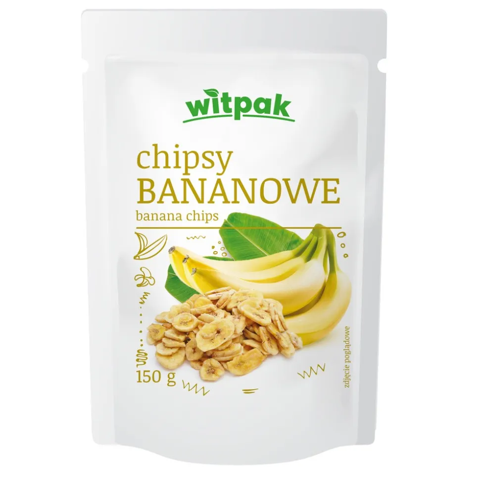 Witpak Chipsy bananowe, 150 g