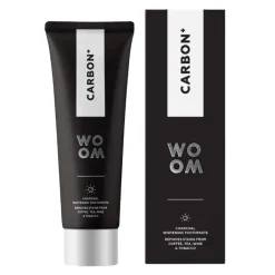 WOOM Carbon+, Mocna wybielająca pasta do zębów z węglem, 75 ml