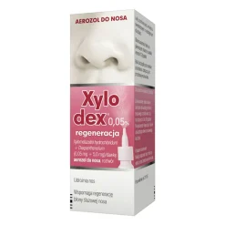 Xylodex 0,05% regeneracja, 0,05 mg + 5,0 mg/dawka, aerozol do nosa, 10 ml