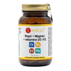 Yango Wapń + Magnez + Witamina D3 i K2, kapsułki, 60 szt.