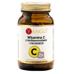 Yango Witamina C z bioflawonoidami + Cynk Organiczny, kapsułki, 90 szt.