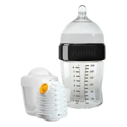 Yoomi, zestaw Black, butelka 240 ml + podgrzewacz + kapsuła, 1 szt.