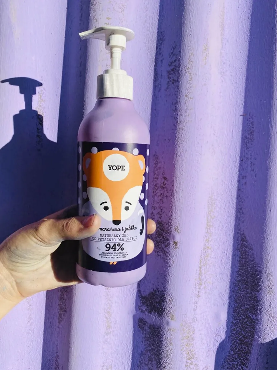 Yope, żel pod prysznic dla dzieci, Pomarańcza i Jabłko, 400 ml