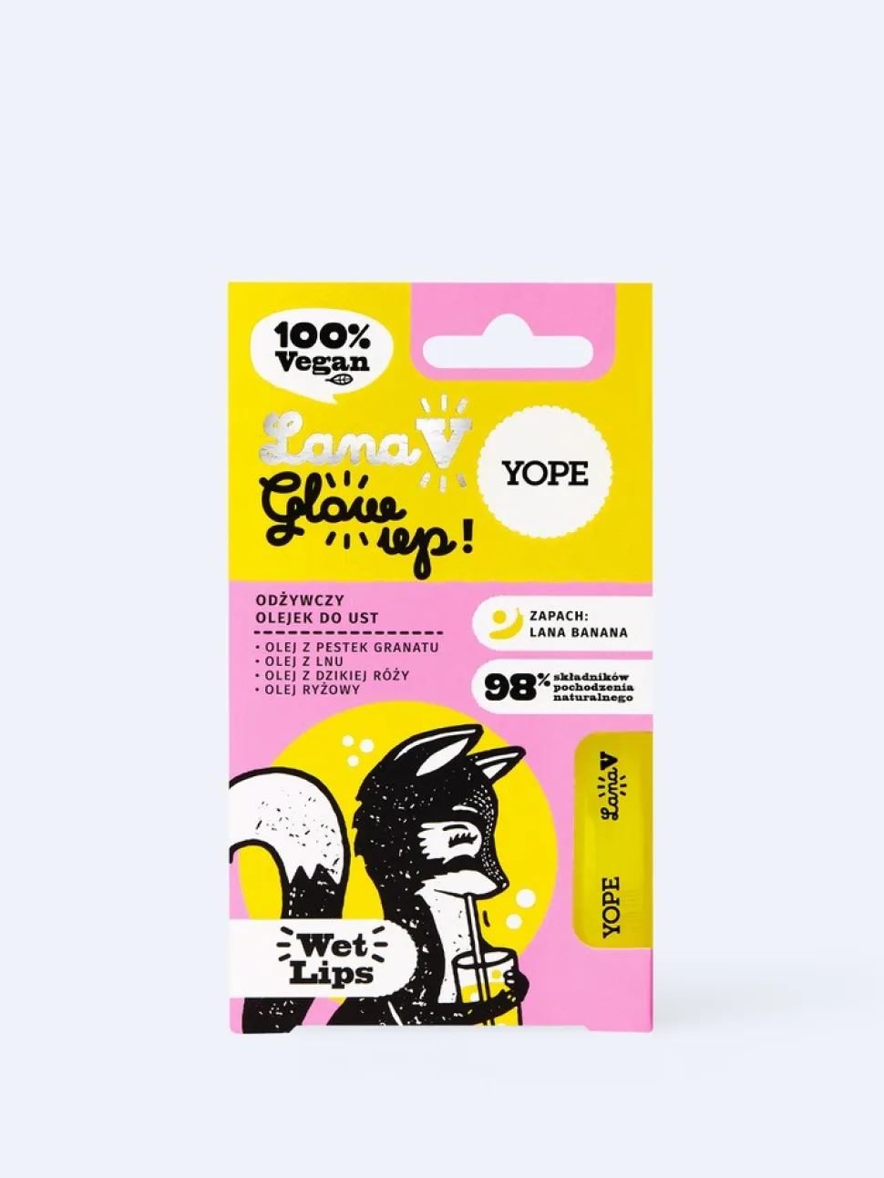 Yope Lana V, Glow Up, odżywczy olejek do ust, 10 ml