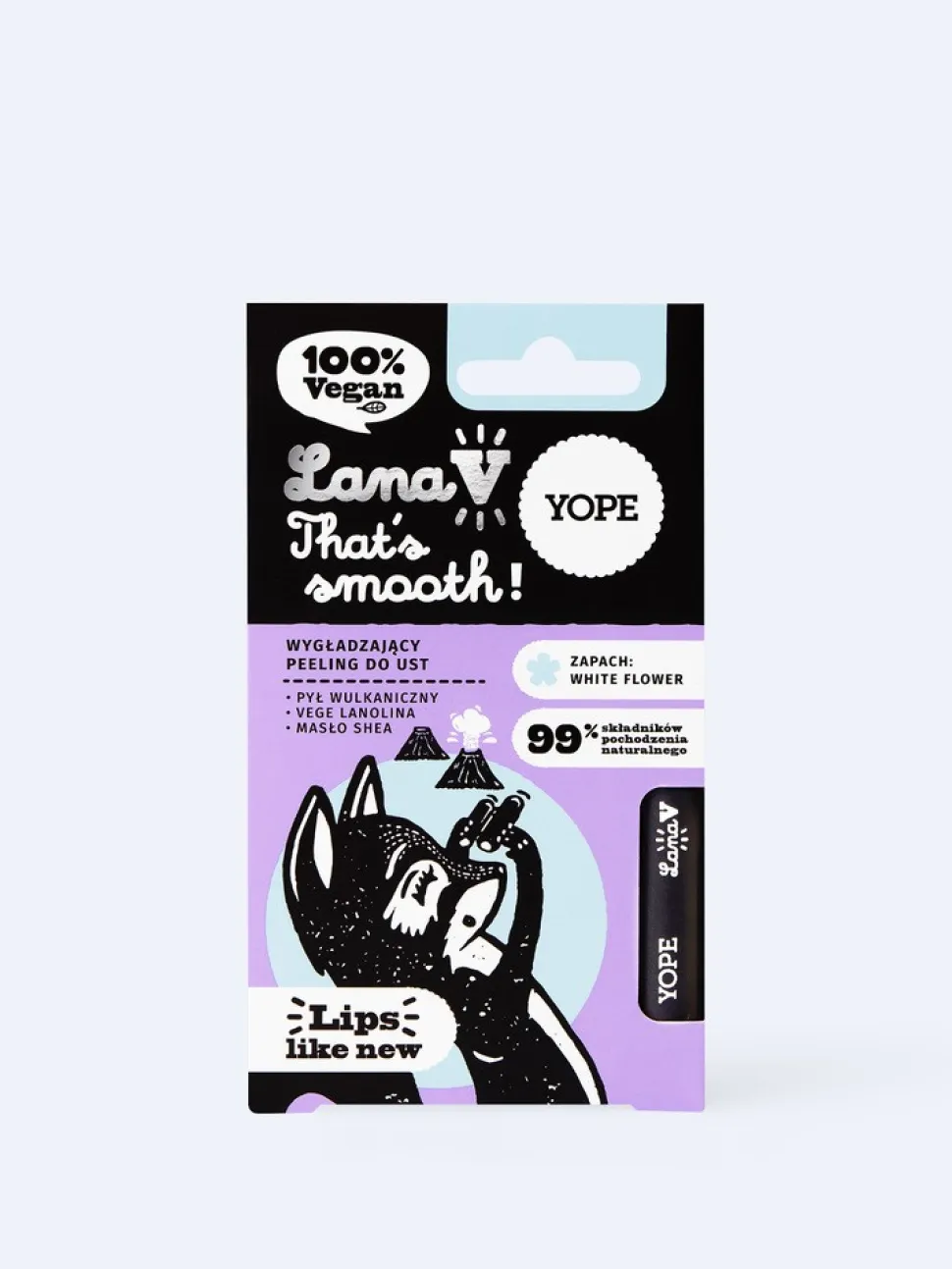 Yope Lana V, That's Smooth, wygładzający peeling do ust, 2,5 g