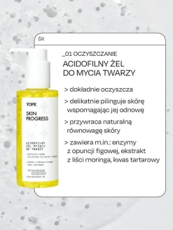 Yope skin progress, żel myjący do twarzy, 150 ml