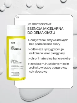 Yope skin progress, esencja micelarna do demakijażu, 150 ml