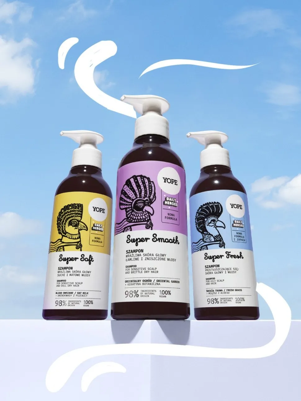 Yope Super Fresh, szampon do włosów, 300 ml