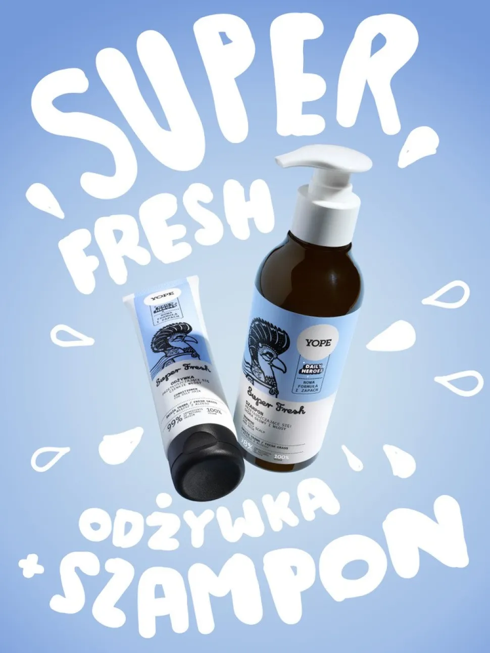 Yope Super Fresh, szampon do włosów, 300 ml