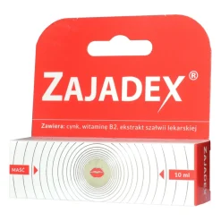 Zajadex, maść na zajady i problemy skóry ust, 10 ml