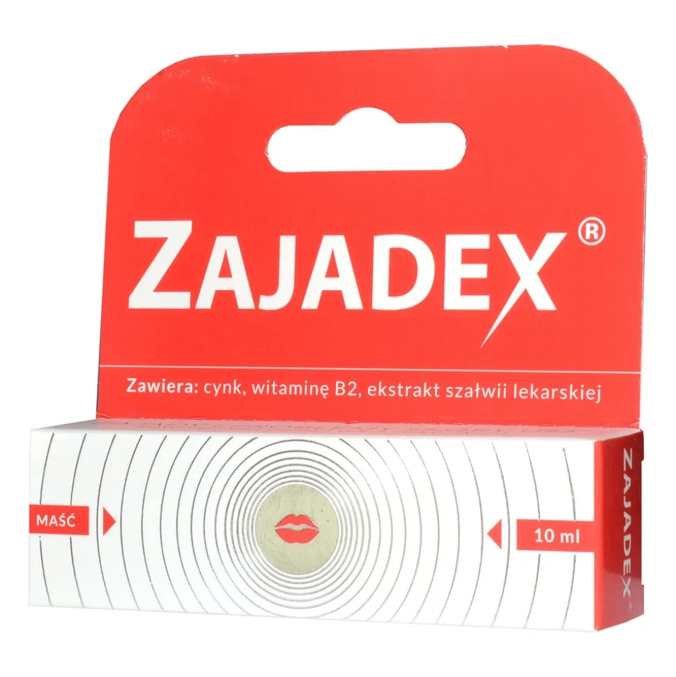 Zajadex, maść na zajady i problemy skóry ust, 10 ml
