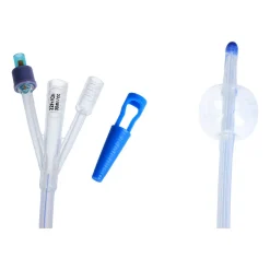 Zarys, urologiczny cewnik Foley'a, trójdrożny z plastikową zastawką i znacznikiem kontrastu, CH 22/30 ml, 1 szt.