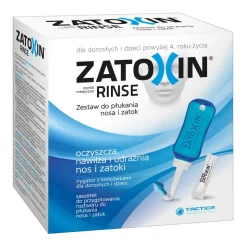 Zatoxin Rinse Zestaw do płukania nosa i zatok, 12 saszetek + irygator