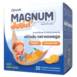 Zdrovit Magnum Junior, od 3 roku życia, proszek, 20 saszetek