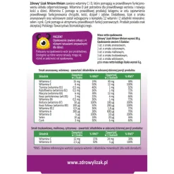 Zdrowy Lizak MniamMniam,(cytryna + malina + wiśnia +truskawka + ananas),5 szt.