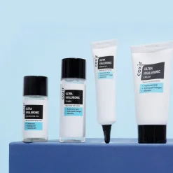 Zestaw Coxir Ultra Hyaluronic, olejek do demakijażu, 20 ml + tonik, 30 ml + ampułka, 10 ml + krem, 20 ml
