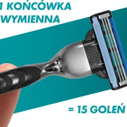 Zestaw Gillette, maszynka do golenia Mach3 + Series, oczyszczający żel do golenia, 75 ml