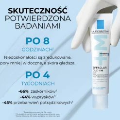 Zestaw La Roche-Posay Effaclar, Foaming Gel, żel oczyszczający dla skóry skłonnej do trądziku, 400 ml + Duo+ M, krem o potrójnym działaniu przeciw niedoskonałościom, 40 ml