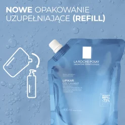 Zestaw La Roche-Posay, Lipikar Gel Lavant, żel myjący, 400 ml + opakowanie uzupełniające refill, 400 ml