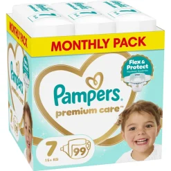 Zestaw Pampers Premium Care 6, (13-18 kg), 116 szt. + 7, (15+ kg), 99 szt.