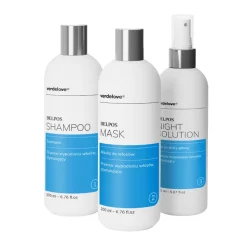 Zestaw Promocyjny Delpos, szampon, 200 ml + maska do włosów, 200 ml + płyn do skóry głowy, 150 ml