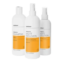 Zestaw Promocyjny Psorisel, szampon, 200 ml + emulsja na noc, 200 ml + płyn do skóry głowy, 150 ml