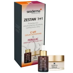 Zestaw Sesderma, Ferulac, krem do twarzy, 50 ml + C-Vit, serum liposomowe, 30 ml