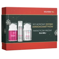 Zestaw Solverx Age Reset, krem-maska na noc, 50 ml + krem do twarzy, 50 ml + serum pod oczy, 15 ml