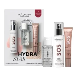 Zestaw SOS Sensitive Hydra Star Collection, woda micelarna, 50 ml+ serum regenerujące, 15 ml + krem intensywnie nawilżający, 50 ml
