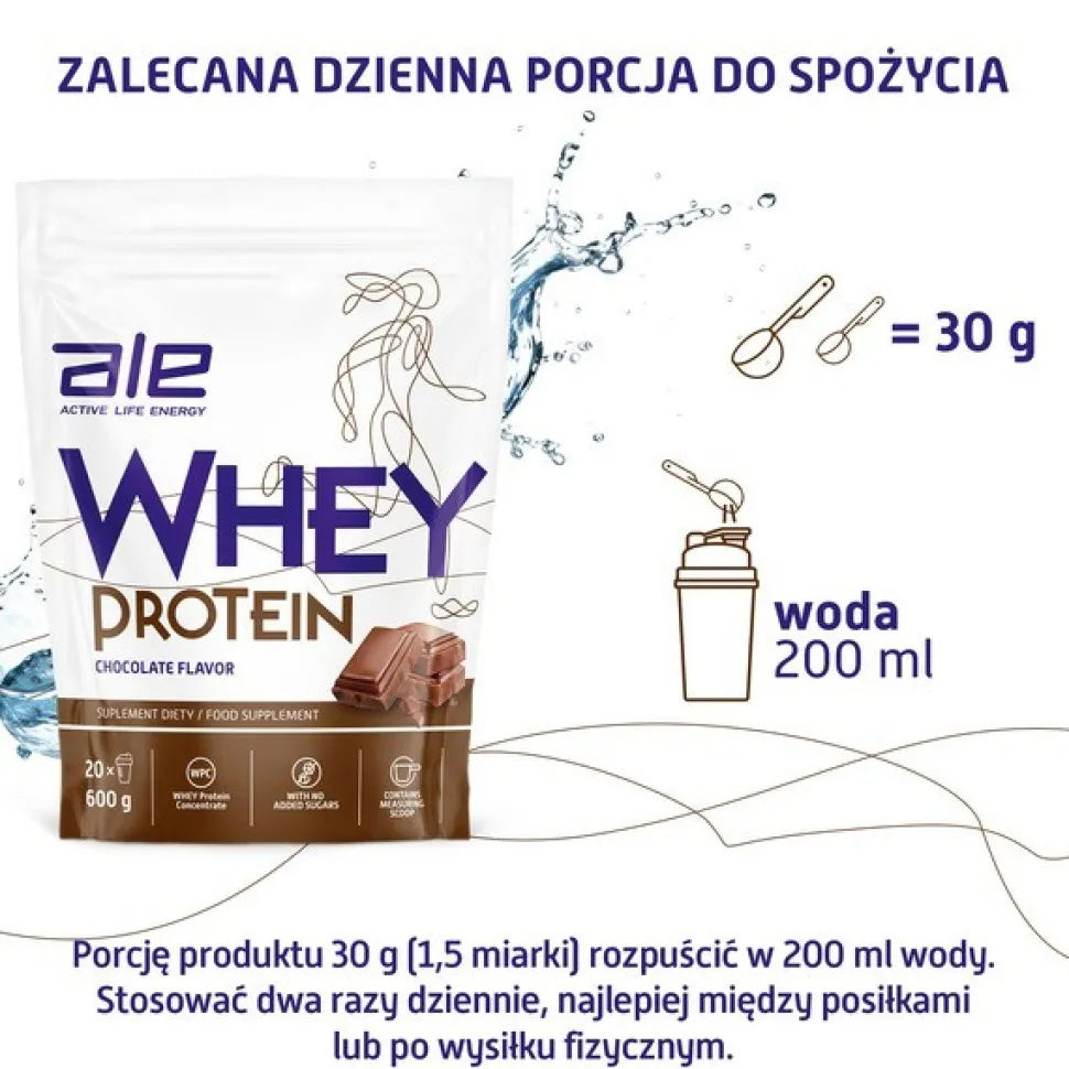Zestaw 3x ALE Whey Protein Chocolate Flavor