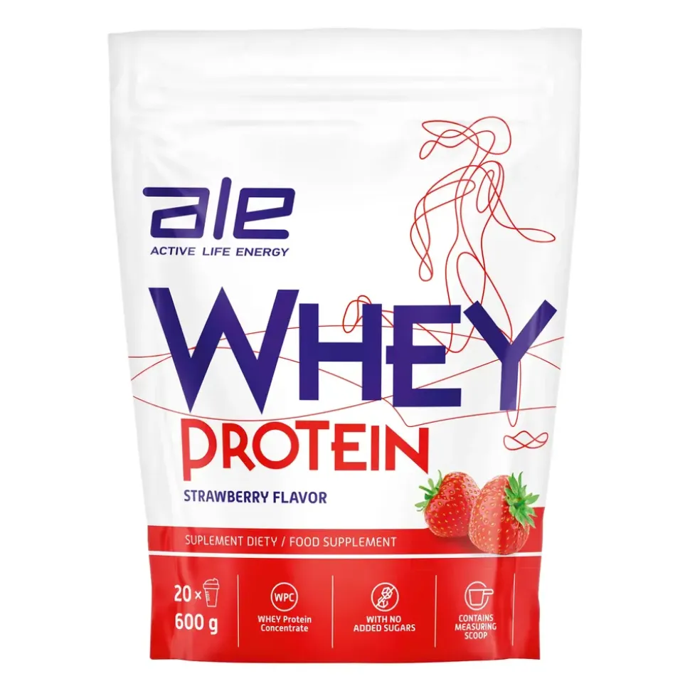 Zestaw 3x ALE Whey Protein Strawberry Flavor