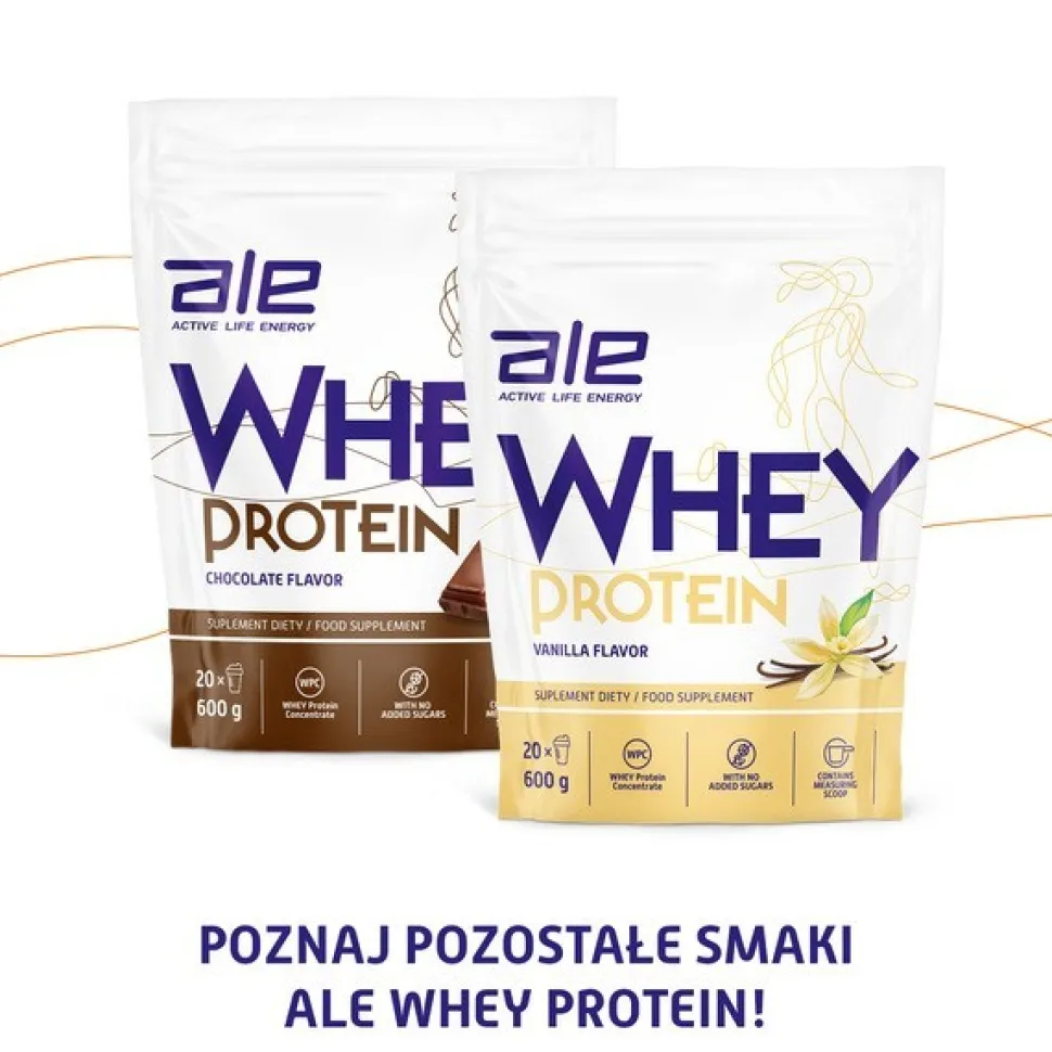 Zestaw 3x ALE Whey Protein Strawberry Flavor