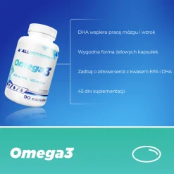 Zestaw 2 x  Allnutrition Omega 3, kapsułki, 90 szt.