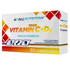 Zestaw 2 x Allnutrition Vitamin C 1000 + D3, kapsułki, 30 szt.
