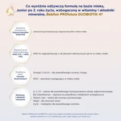 Zestaw 3 x Bebilon PROfutura DUOBIOTIK 4, formuła na bazie mleka po 2. roku życia, proszek, 800 g