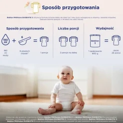Zestaw 2 x Bebilon PROfutura DUOBIOTIK 3, formuła na bazie mleka po 1. roku życia, 800 g