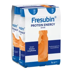 Zestaw 4x Fresubin Protein Energy Drink, płyn o smaku owoców tropikalnych, 4 x 200 ml