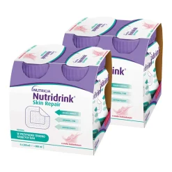 Zestaw 2 x Nutridrink Skin Repair, smak truskawkowy, płyn, 4 x 200 ml