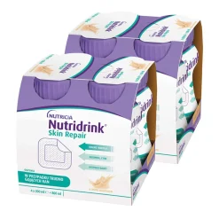 Zestaw 2 x Nutridrink Skin Repair, smak waniliowy, płyn, 4 x 200 ml
