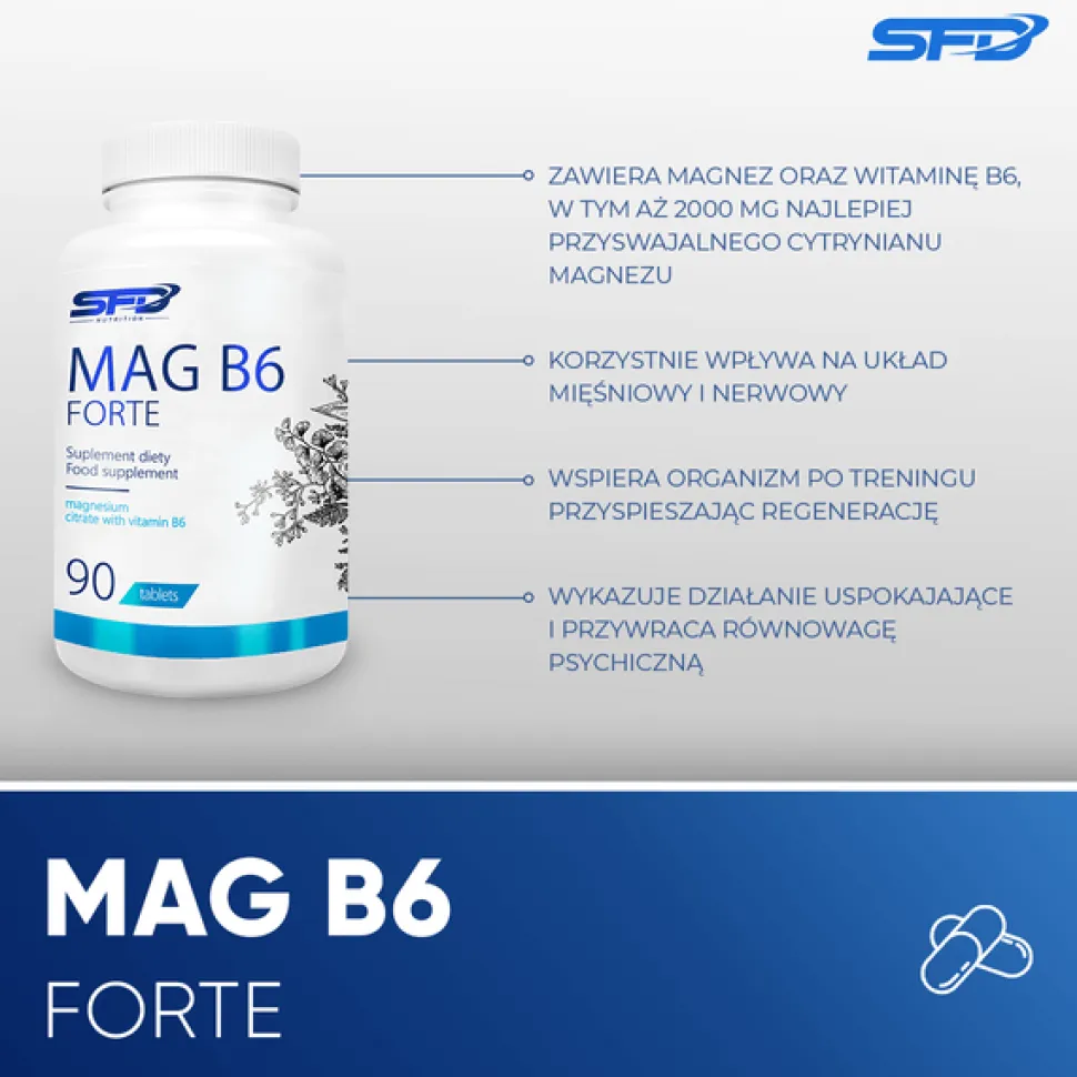 Zestaw 2x SFD MagB6 Forte, tabletki, 90 szt.