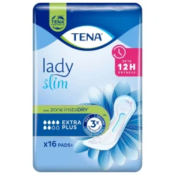 Zestaw 6 x Tena Lady Slim, podpaski na nietrzymanie moczu, Extra Plus, 16 szt.