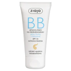 Ziaja BB, aktywny krem na niedoskonałości, skóra tłusta/mieszana, odcień opalony, 50 ml